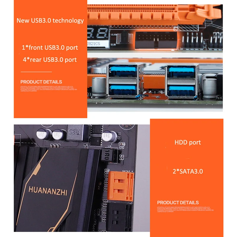 Игровой Комплект материнской платы HUANANZHI X79 deluxe с кулером E5 2640 ОЗУ 64 Гб DDR3 1333 МГц RECC