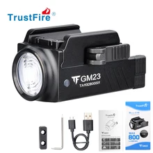 TrustFire GM23 светодиодный оружие светильник 800 люмен страйкбольный пистолет светильник полиция пистолет USB Перезаряжаемые фонарь для Glock 1913