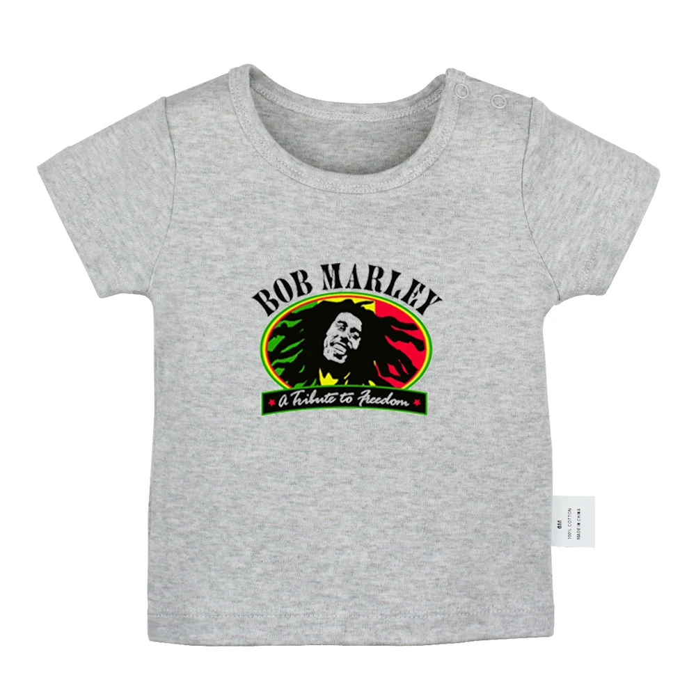 JcBabyYG716D Bob Marley/футболки для новорожденных мальчиков и девочек с музыкальным дизайном и изображением Роба Неста Марли Регги футболки с короткими рукавами с графическим принтом для малышей - Цвет: JcBabyYG716D
