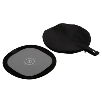 

Double-sided Design 30cm 18% Foldable Gray Card Reflector White Balance Double Face Focusing Board With Carry Bag
