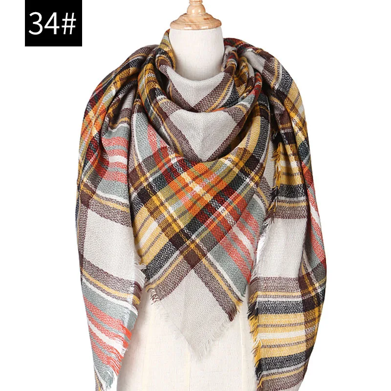 Зимний шарф для женщин, опт и розница, кашемировый шарф и шаль, женское треугольное одеяло, тёплый шарф-шаль