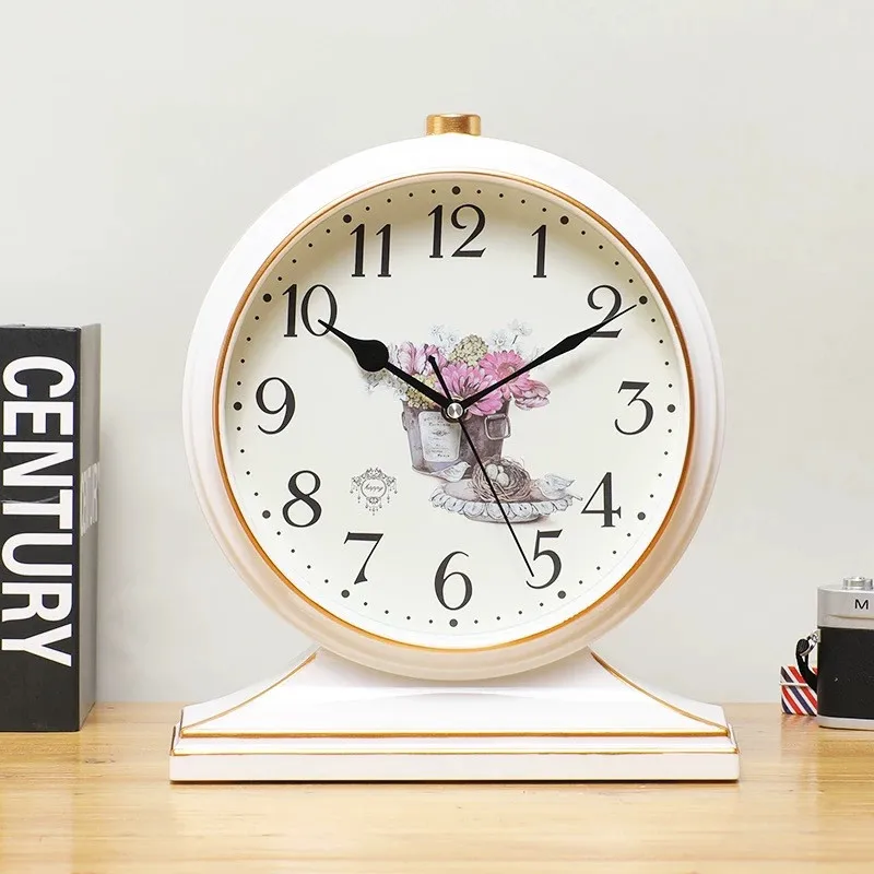 Гостиная индивидуальный американский стиль пасторальные Большие Настольные часы офисные настольные часы европейские ретро часы украшение для дома