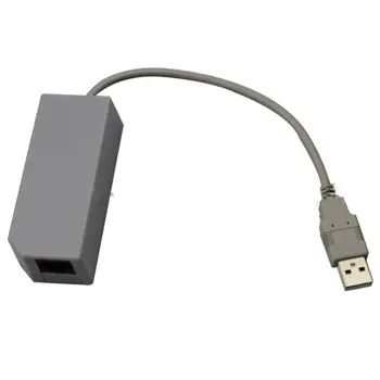 

USB to LAN Adapter Ethernet Network Card Cable RJ45 for Console for Nintend for Wii U Network USB cable network card