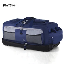 Легкий чемодан на колесиках большой емкости 30 дюймов дорожная сумка с колесиками Оксфорд холст складной багаж свет путешествия valise