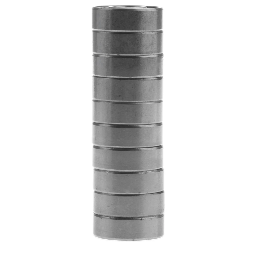 10 Pieces ABEC-7 608 Skateboard Longboard Bearings, Inline Skate Bearings Roller Skate Bearings - Carbon Steel