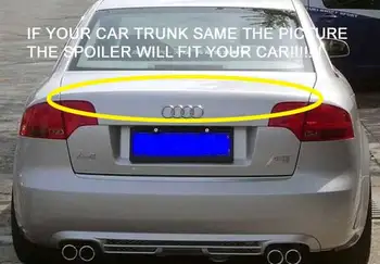 

UNPAINTED A STYLE TRUNK LIP SPOILER 3PCS/SET Fit For AUDI A4 B7 2006-2008 A015F