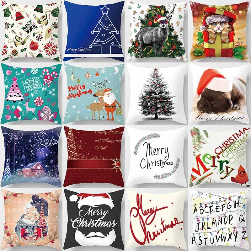 

Hot sale christmas theme funny skulll pattern Pillow case boys girls weeping pillow cover size 45*45cm