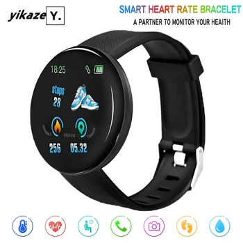 

D18 Smart Watch Clock Women Waterproof Bluetooth Heart Rate Blood Pressure Monitor Fitness Tracker Sport Watch for Android IOS