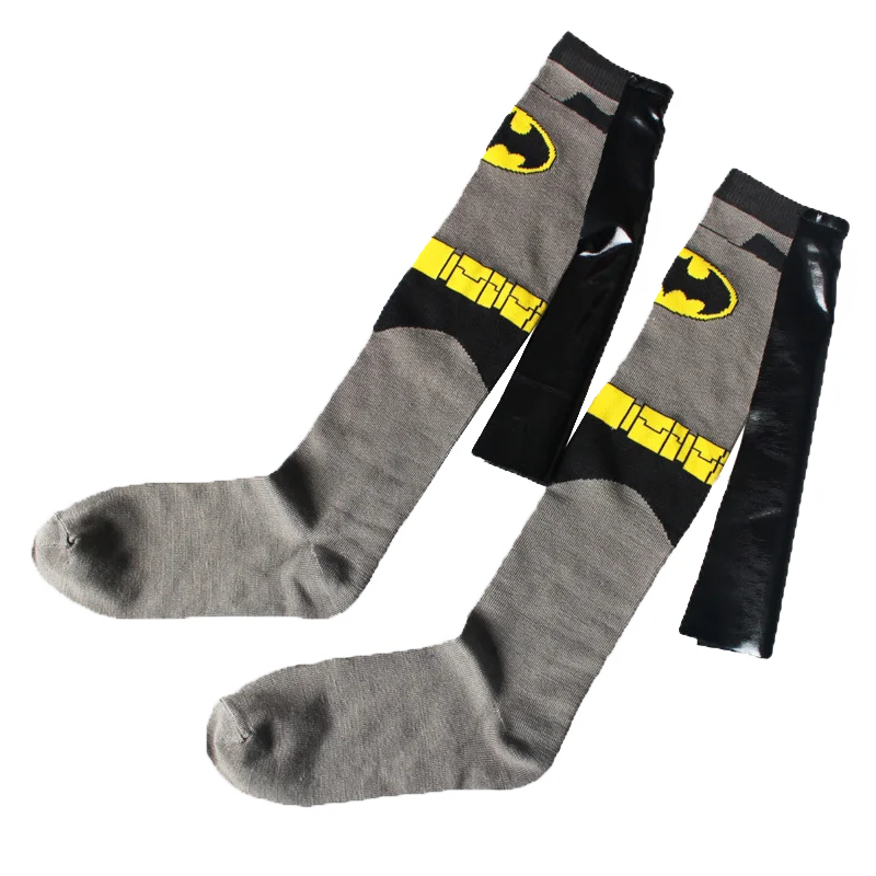 Марвел из Мстителей носки с героями мультфильмов Бэтмен Супермен Повседневные Носки Модные Новые забавные мужские носки осень зима удобные счастливые носки