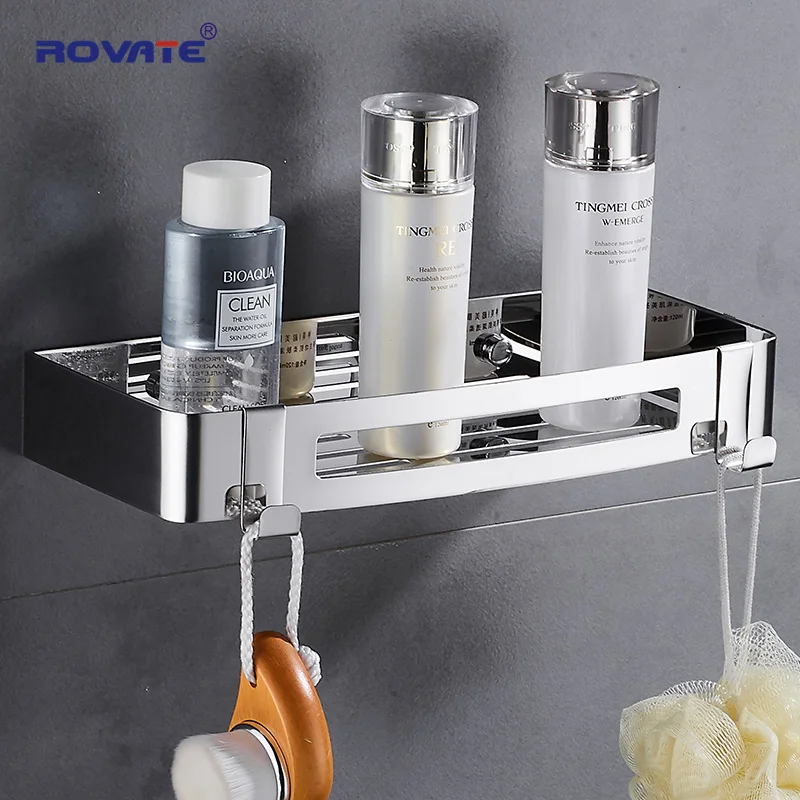 Угловая корзина ROVATE 304 из нержавеющей стали для ванной комнаты угловая хранения настенный нержавеющий