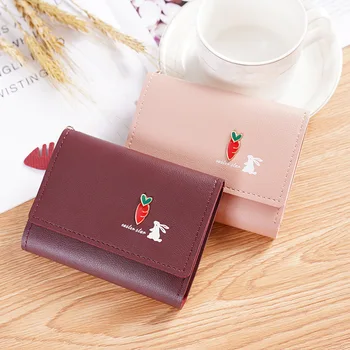 

2020 New Style Cute Wallet Female Short Women's Small Wallet Mini Students Korean-style Wallet Purse Wallet Wallet