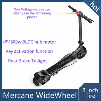 شراء الاتحاد الأوروبي الأسهم الجديدة ميرقصب Widewheels سكوتر كهربائي ذكي عجلة واسعة 48 فولت 500 واط/1000 واط كيك سكوتر اثنين عجلة المزدوج موتور سكيت