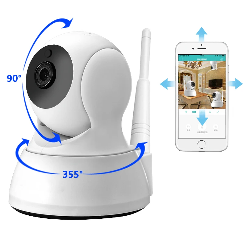 

Two Way Audio HD 720P Wireless Mini Camera IP Camera Home Security 1MP Night Vision CCTV WiFi Camera Baby Monitor