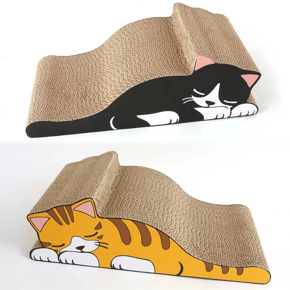  Cat Kitten Paper Cardboard Corrugated Scratch Board Pad Scratcher Bed Mat Claws Care High Quality I