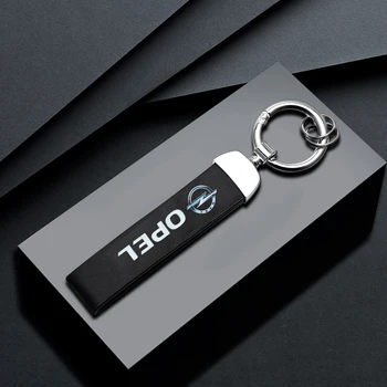 

3D Metal leather Car Styling Keychain Key Chain Rings For Opel Zafira a b Astra h g j k f Mokka Corsa b c d Vectra Accessories