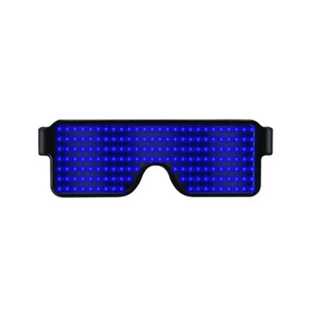 Blue Light Новые Вечерние светодиодный Очки провод холодный светодиодные очки бокалы с подсветкой рейв костюм вечерние диджей солнцезащитные очки декор для вечеринки в честь Дня Рождения - Цвет линз: Blue Light