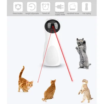 

Interactive Cat Toy Led Laser Electric Rotating Cat Toys Two Modes Adjustable Funny Pet Toys for Cats Intelligent Cat Supplies
