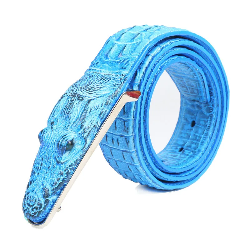 

Crocodile pattern men's leather snake pattern belt middle-aged fashion personality business casual youth belt