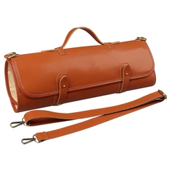 WESSLECO – sac à couteaux de Chef en cuir synthétique microfibre, sac en rouleau de cuisine, sac de transport Portable Durable, pochettes de rangement des couteaux 