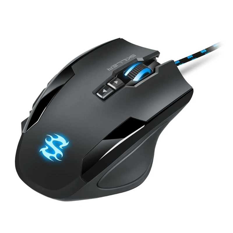 Мышь Sharkoon Skiller SGM1 оптическая, проводная, 10800 dpi, USB, подсветка RGB, цвет: черный