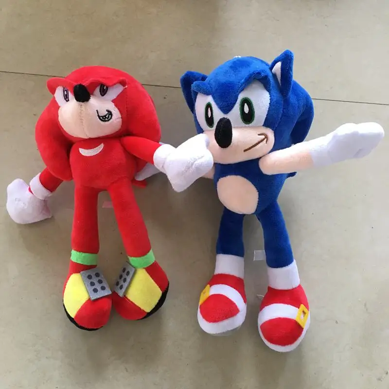 blue red 2 шт./компл. Peluches Ежик Sonic зубная щётка мягкие Животные плюшевая игрушка - Цвет: blue red