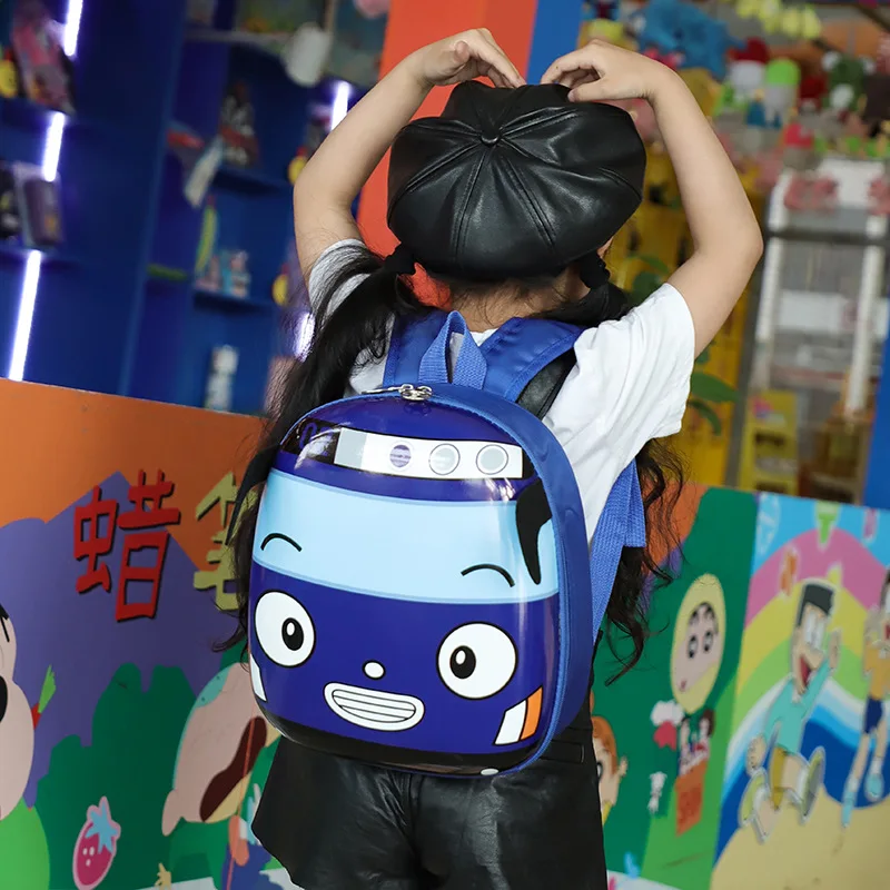 

New Style Kindergarten Egg Shell School Bag Men And Women Children 2-6-Year-Old Cartoon Car Backpack Cute Princess Backpack