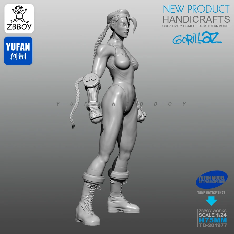 Najtaniej 1 24 zestawy żywiczne bokserki żeńskie żołnierz żywiczny samonośny 75MM TD 201977