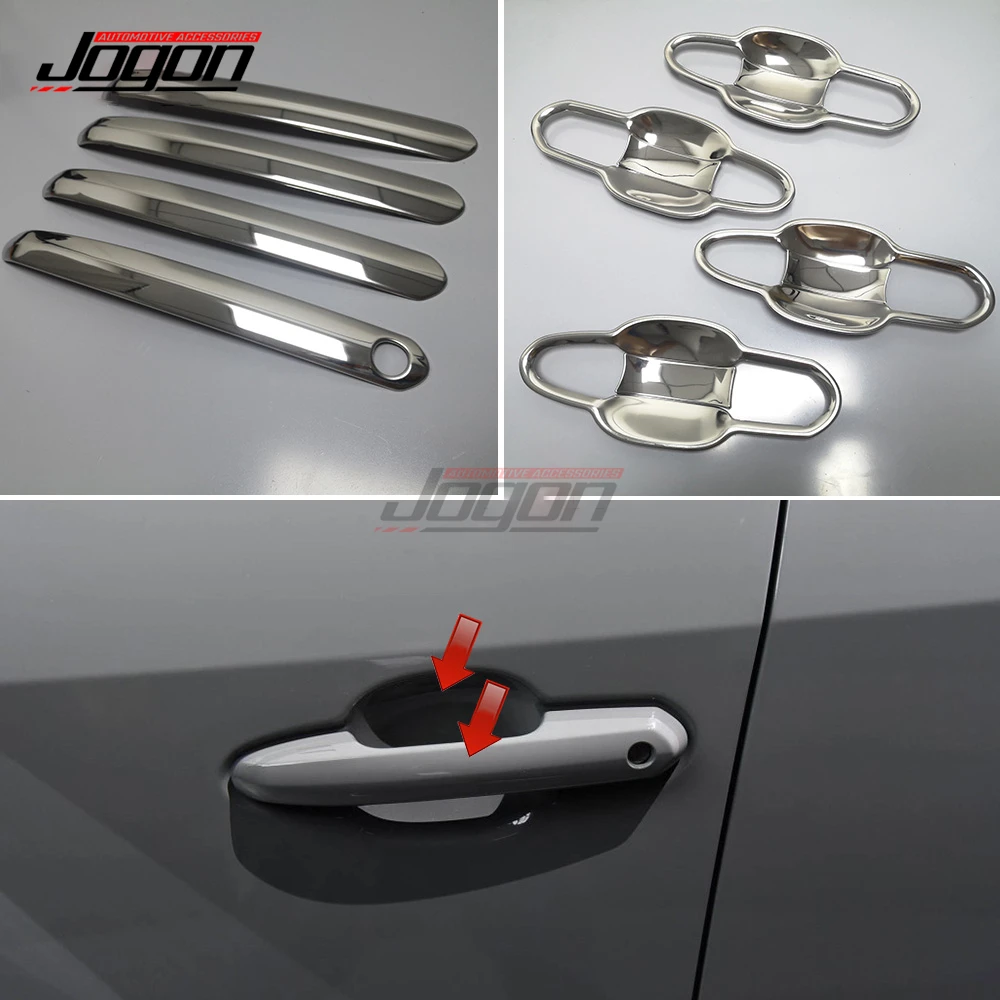 For Toyota Rav4 Xa50 2019 2020 Silver Or Black Titanium Car Door Handle