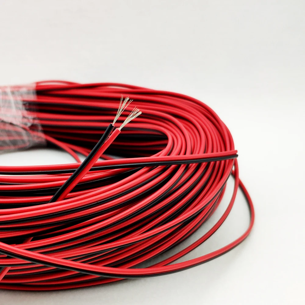 100 м 22AWG светодиодный кабель из луженой меди светодиодный провод 2/3/4/5Pin RGB RGBW с ПВХ изоляцией светодиодный соединительный провод 0,3 мм