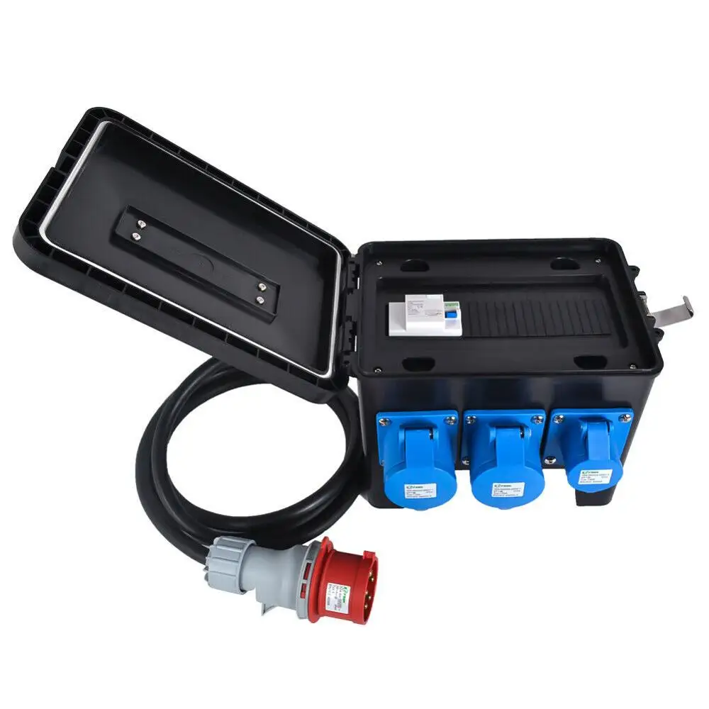  63A-32A Waterproof Portable Distribution Board Power Box Stage Event Distro