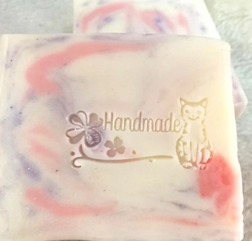 Handmade Letter Transparent DIY Soap Stamp, Beautiful Flower Leaf, Acrylic Soap Making Chapter, Custom Stamps, Birthday Gift