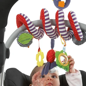 

Car Plush Bed Crib Hanging Bell Newborn Kids Rattles Mobile Toys Kawaii Kids Toys For Children Dolls Hot New Christmas Gift