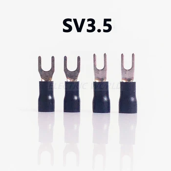 

Wire connector Fork Spade Crimp Insulation Terminal SV3.5-3 SV3.5-4 SV3.5-5 SV3.5-6 Wire connection Cable Connector terminal