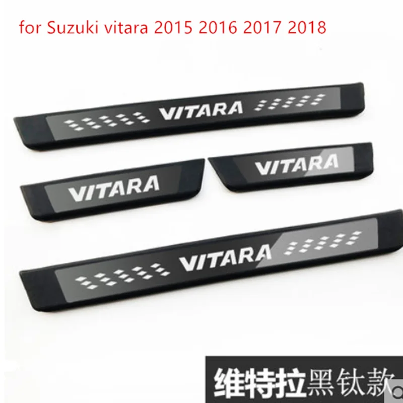 Высококачественная пластина из нержавеющей стали дверной порог Добро пожаловать педаль; автостайлинг аксессуары для Suzuki vitara - Цвет: 2