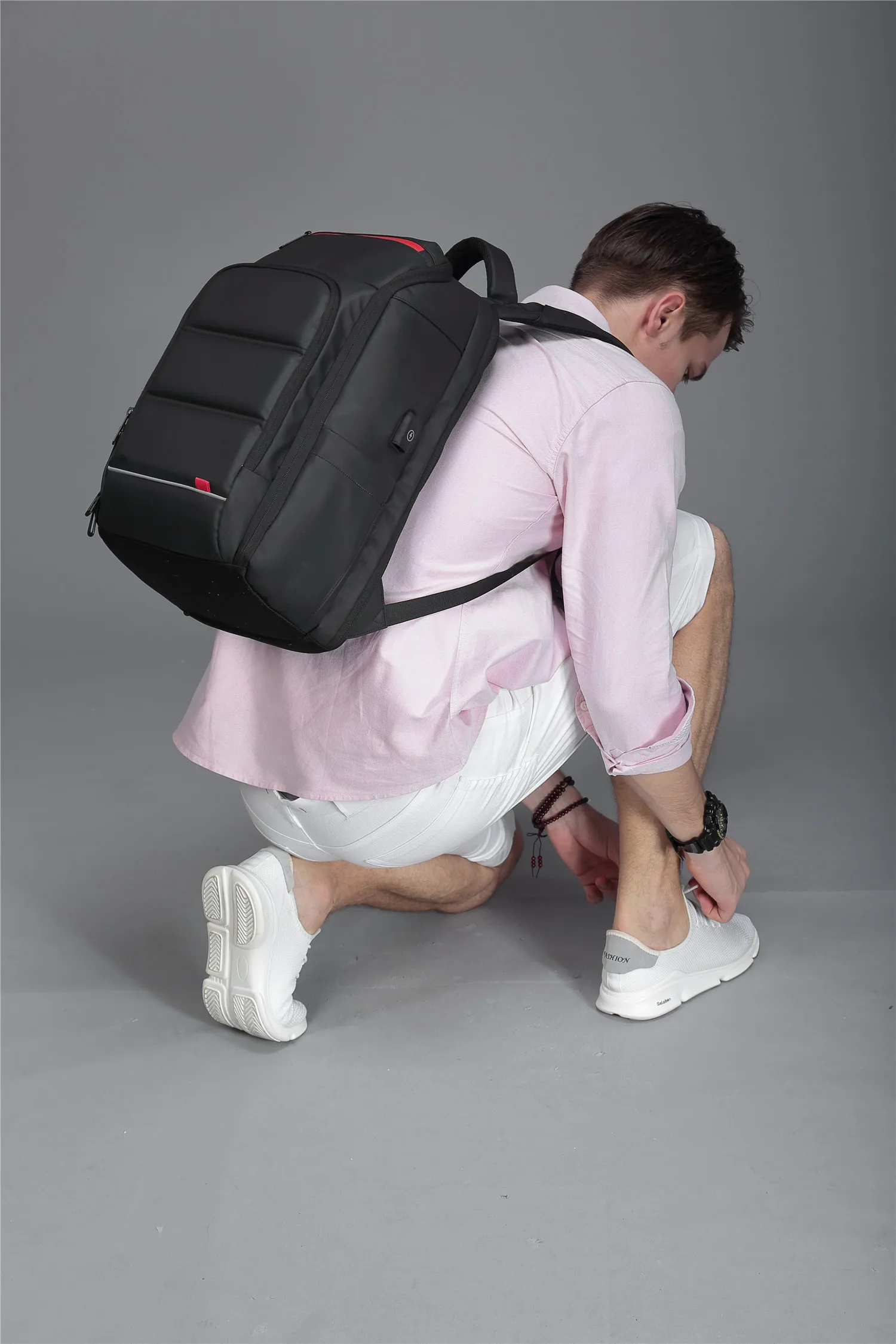Мужской водонепроницаемый рюкзак с зарядкой от USB 15,6 дюймов для ноутбука, повседневная мужская школьная Спортивная дорожная сумка, рюкзак для мужчин