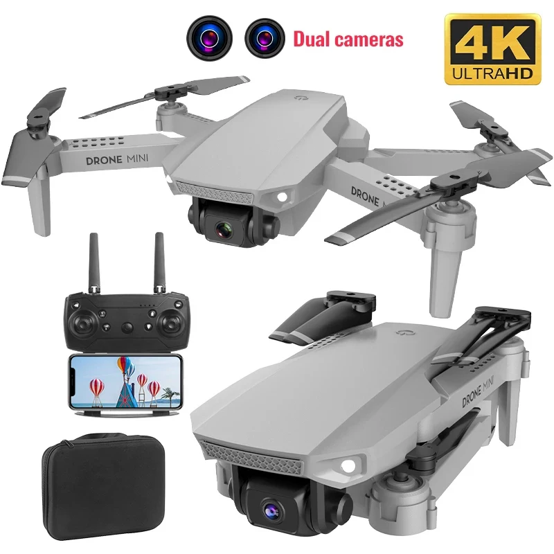 Best Deal E88 Pro 4k Drone Gps Drones With Camera Hd 4k Rc Airplane Dual-Camera Wide-Angle Head Remote Quadcopter Aircrafts Toy 2020 New