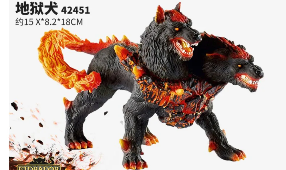 Динозавр Лава Дракон Hellhound дьявол ручная роспись креативный ручной креативный качество пламени Дракон номер подарки украшения