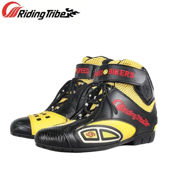 Rijden Stam Mannen Vrouw Motorcycle Schoenen Motocross Off-Road Racing Boot Anti-Slip Anti Collision Rider Voeten Protector gear A016