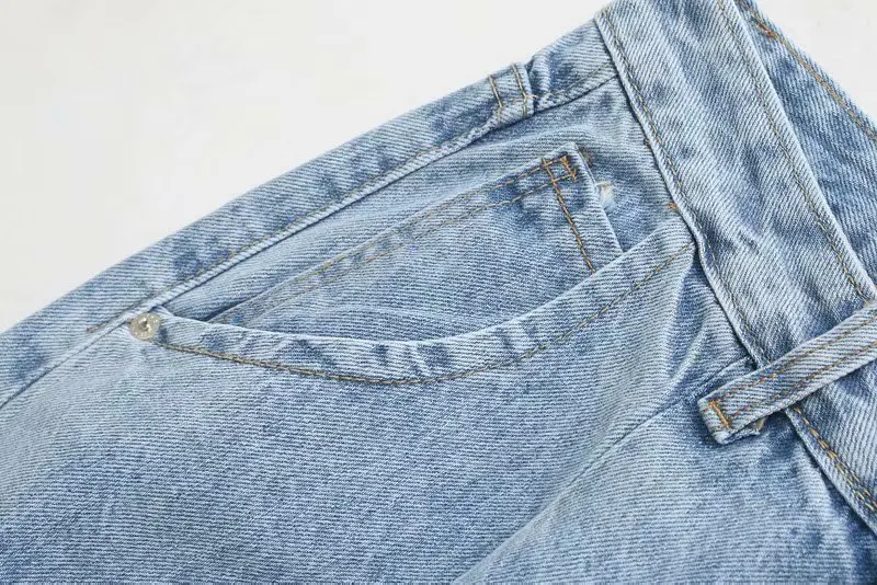 Голубые свободные джинсы-бойфренды, длинные джинсы, женские повседневные мешковатые брюки с высокой талией для девочек