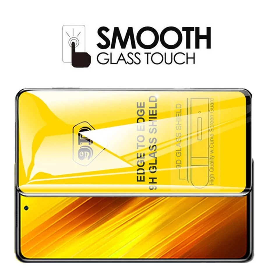 3Pcs 9D Tempered Glass for Xiaomi Poco C3 X3 M3 Pro Film Full Cover Screen protector for Xiaomi poco F1 F2 x3 m3 f3 x3 pro Glass