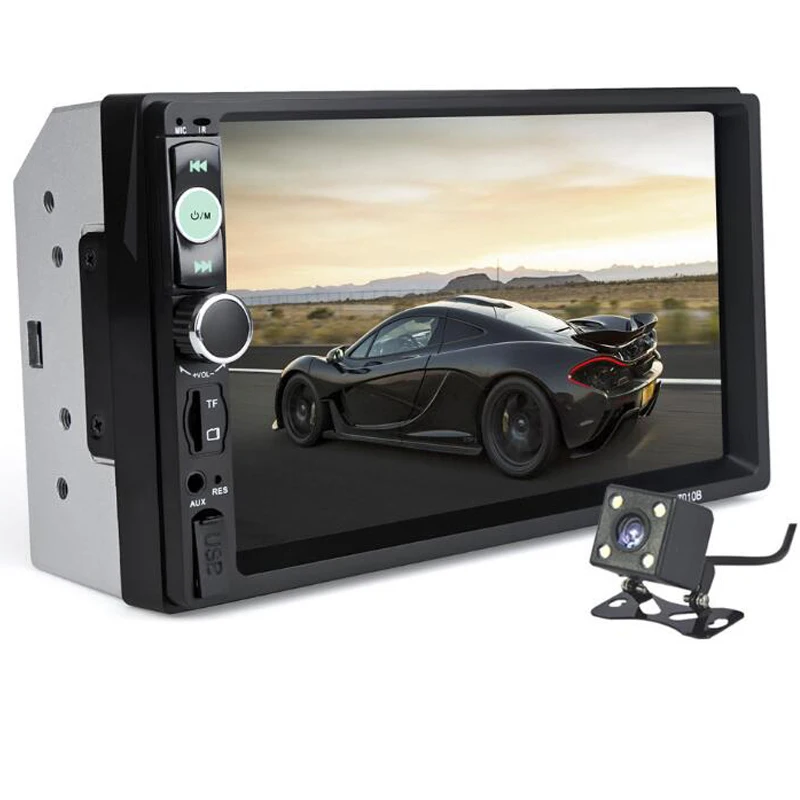 

Car Radio 7" HD Touch MP5 Player Touch Screen Digital Display 2 Din General Car Model Bluetooth Multimedia With Rear View Camera