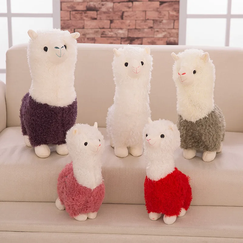 28cm Cute Alpaca Plush Toy Kids Real Doll Pillow Animal Stuffed Soft Birthday Decoration Gifts Bed For Girls Children | Игрушки и хобби