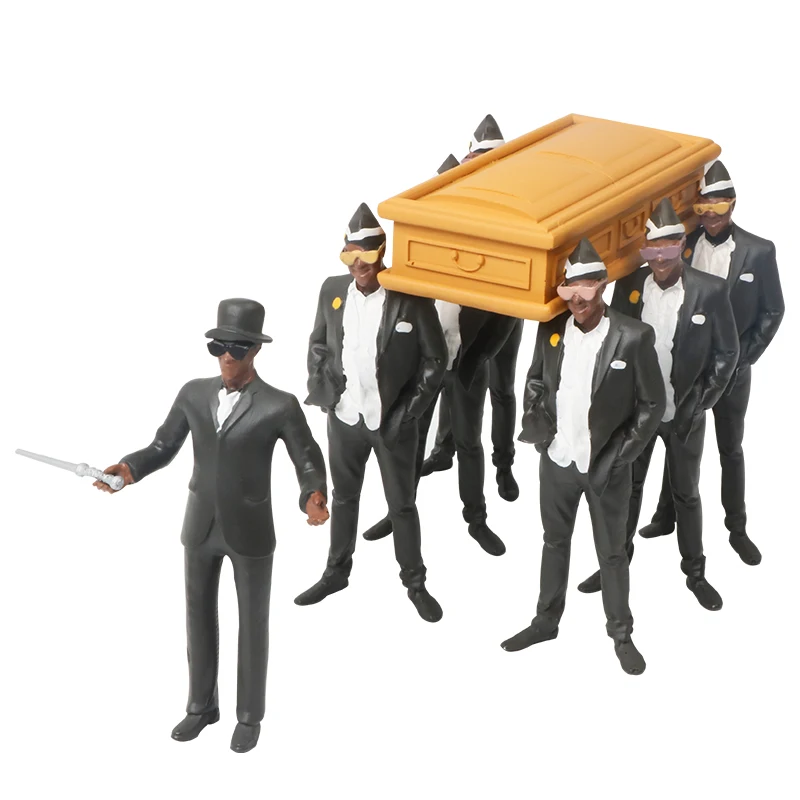 В 2020 году новый черный человек поднял кофе офис стоял и ползает полный набор