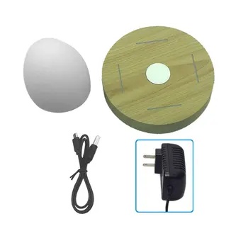 

Multi-functional Egg Shape USB Charging LED Night Light Innovative Magnetic Levitation Wireless Speaker