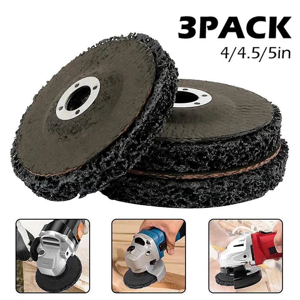 3Pcs Stripping Wheel Strip Discs Paint Rust Removal for Angle Grinder