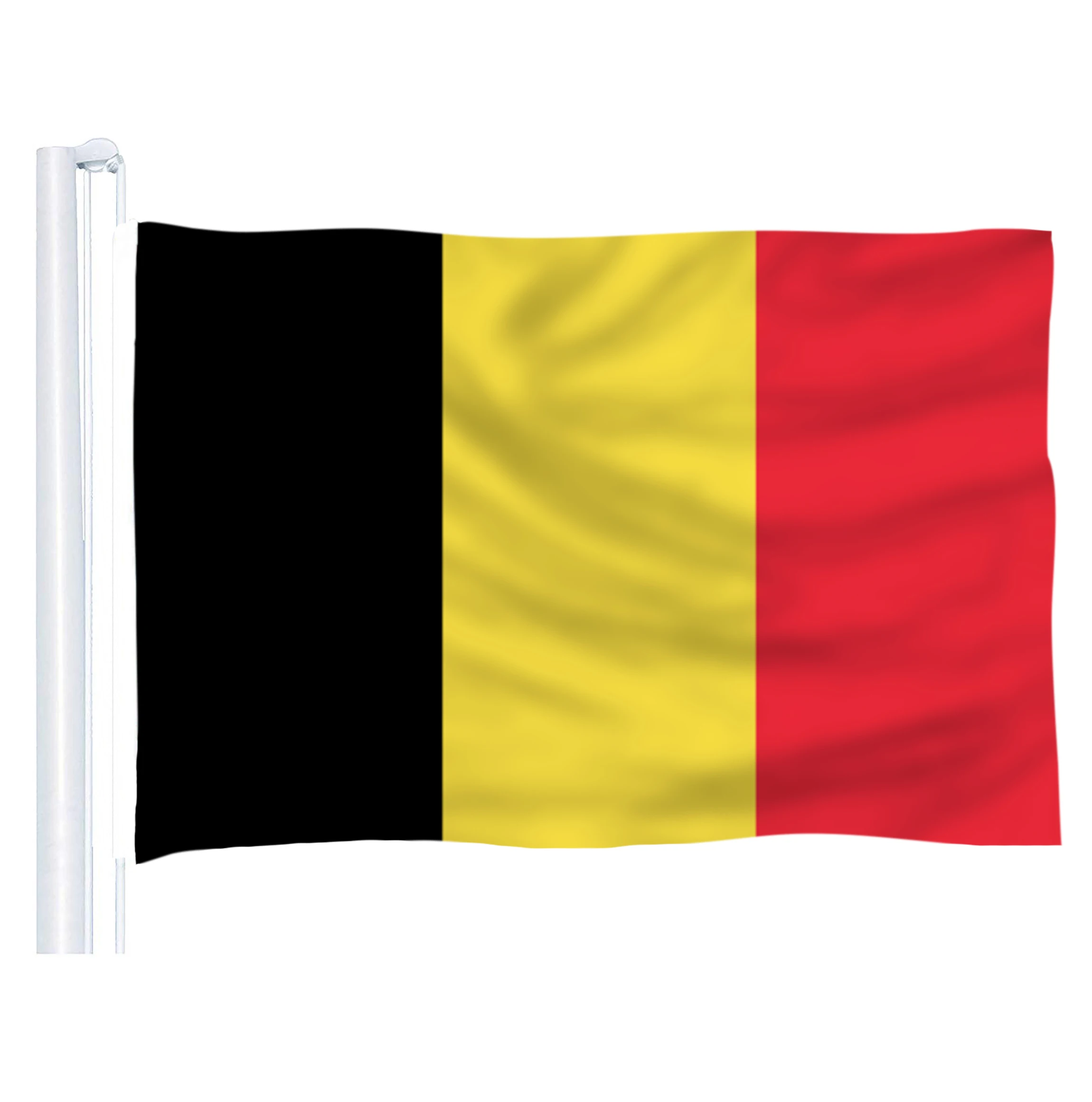 

2018 The Belgium Flag Polyester Flag 5*3 FT 150*90 CM High Quality Cheap Price In-kind Shooting