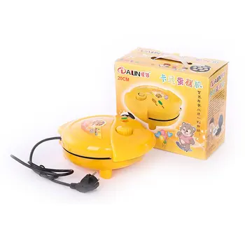 

Household automatic cake machine Cartoon mini children bread maker Double-sided Baking breakfast machine