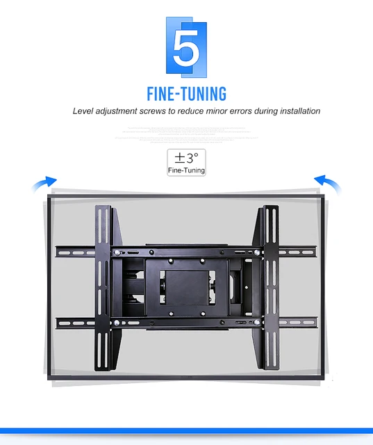 BEISHI-Support mural TV, angle réglable, 4 bras, plus fort, VESA 100x100 ~  600x400, 50-80 - AliExpress