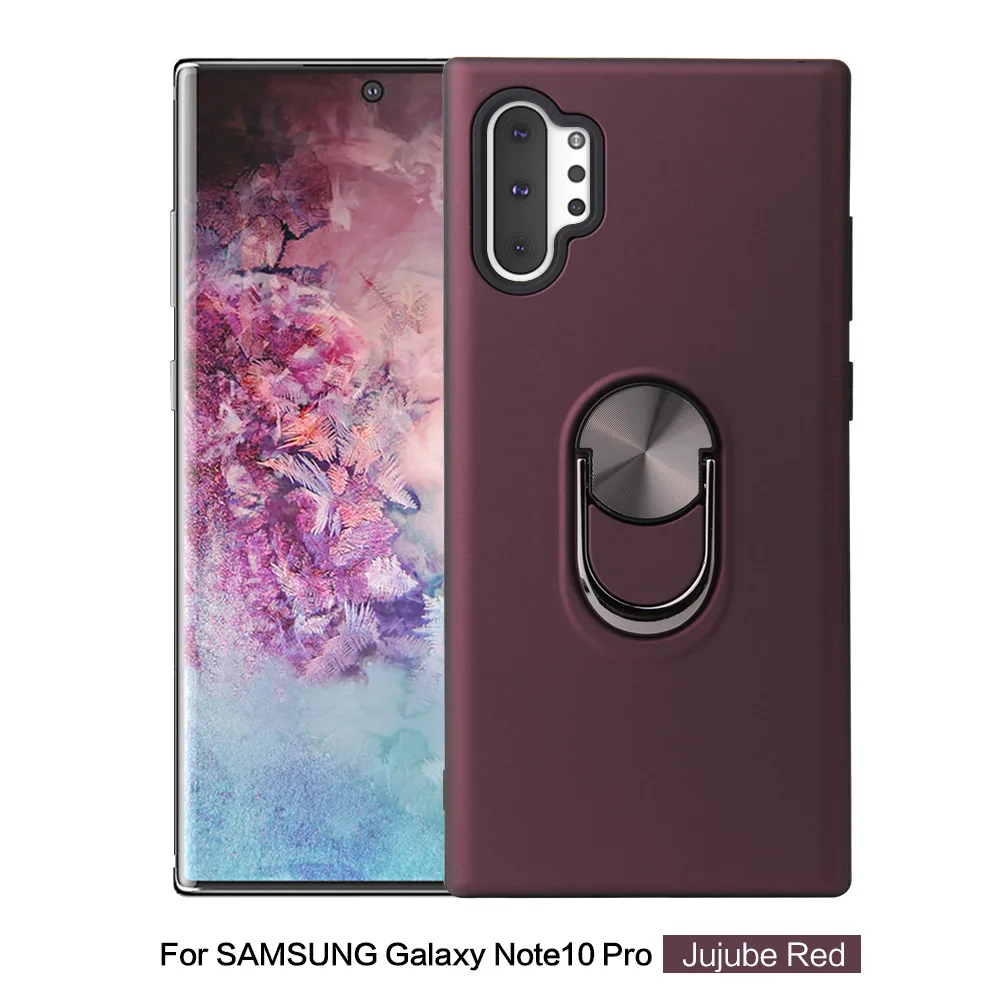 Модные Магнитная подставка чехол для samsung Galaxy A6 A6 плюс A7 A750 A9 J4 J6 плюс многофункциональный чехол - Цвет: Burgundy