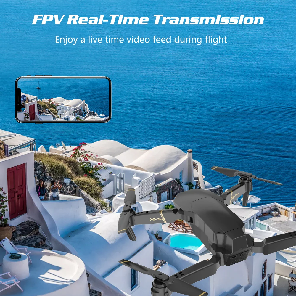 Ceny Global Drone EXA Dron z kamera hd 1080P wideo na żywo Drone X Pro helikopter rc FPV quadcopter drony s postawy polityczne w Drone E58 E520